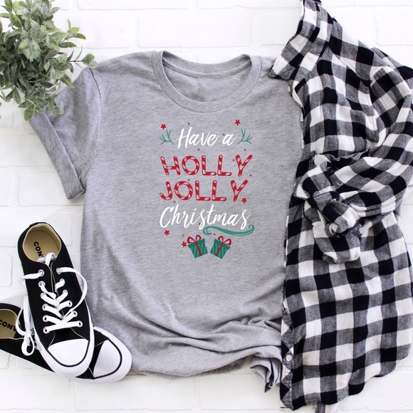 Have A Holly Jolly Christmas Shirt, Christmas T-shirt, Christmas Gifts - Picture 1 of 2